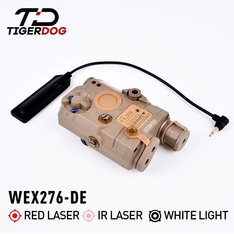 Tactical AN PEQ-15 Red Dot Laser White LED Flashlight IR Laser Weapon  Sightt Hunting Rifle Green Blue PEQ DBAL Laser 20mm Rail