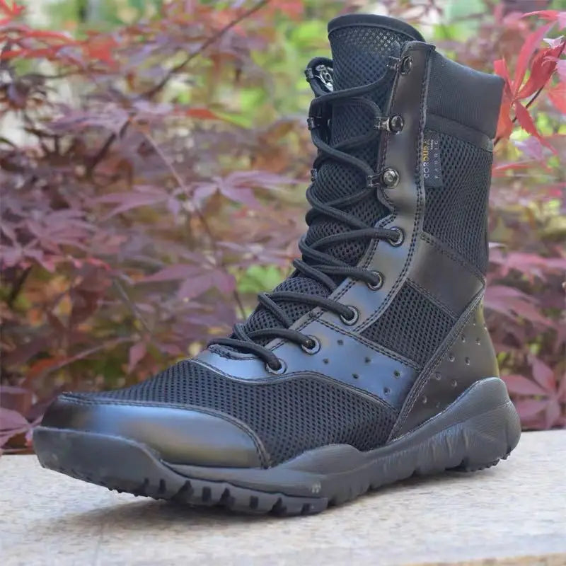 High-Top  Tactical Boots – Durable & Lightweight