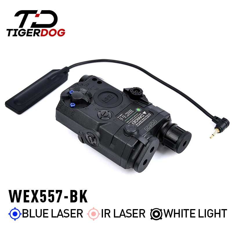 Tactical AN PEQ-15 Red Dot Laser White LED Flashlight IR Laser Weapon  Sightt Hunting Rifle Green Blue PEQ DBAL Laser 20mm Rail