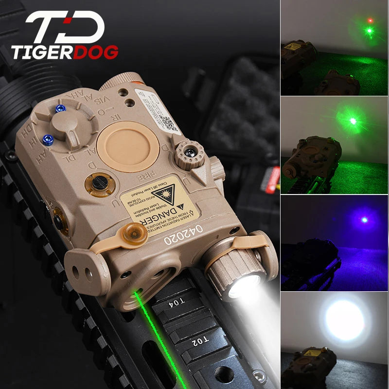 Tactical AN PEQ-15 Red Dot Laser White LED Flashlight IR Laser Weapon  Sightt Hunting Rifle Green Blue PEQ DBAL Laser 20mm Rail