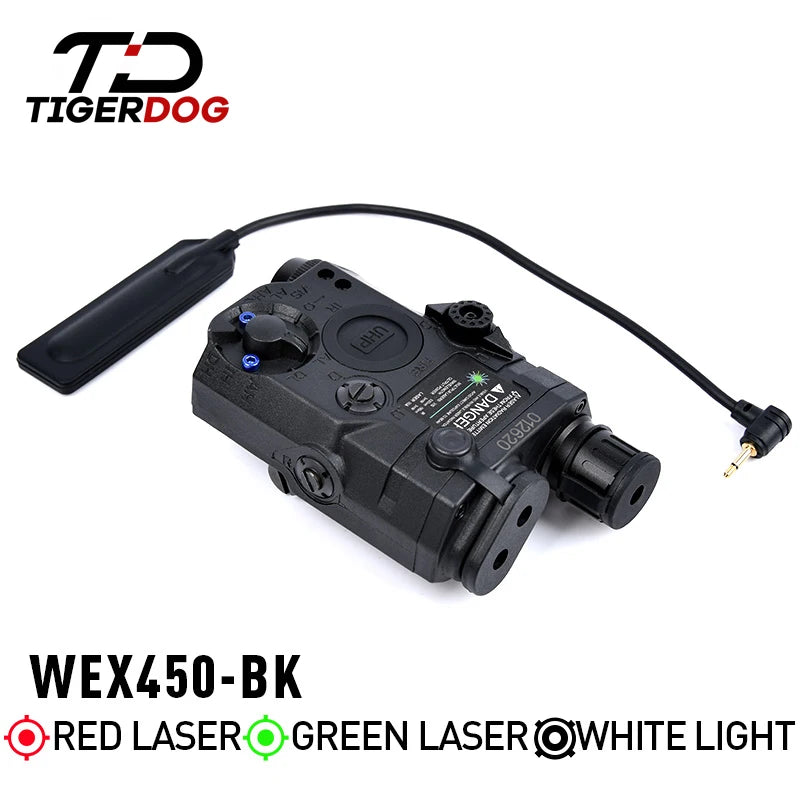 Tactical AN PEQ-15 Red Dot Laser White LED Flashlight IR Laser Weapon  Sightt Hunting Rifle Green Blue PEQ DBAL Laser 20mm Rail