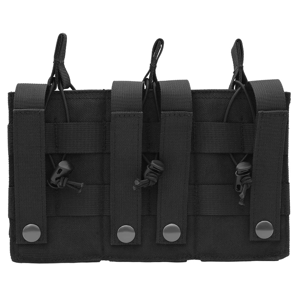 1000D Tactical Double/Triple Mag Pouch Molle Open-Top Triple Magazine Pouch Rifle Carrier Holster for M4 M14 M16 AK