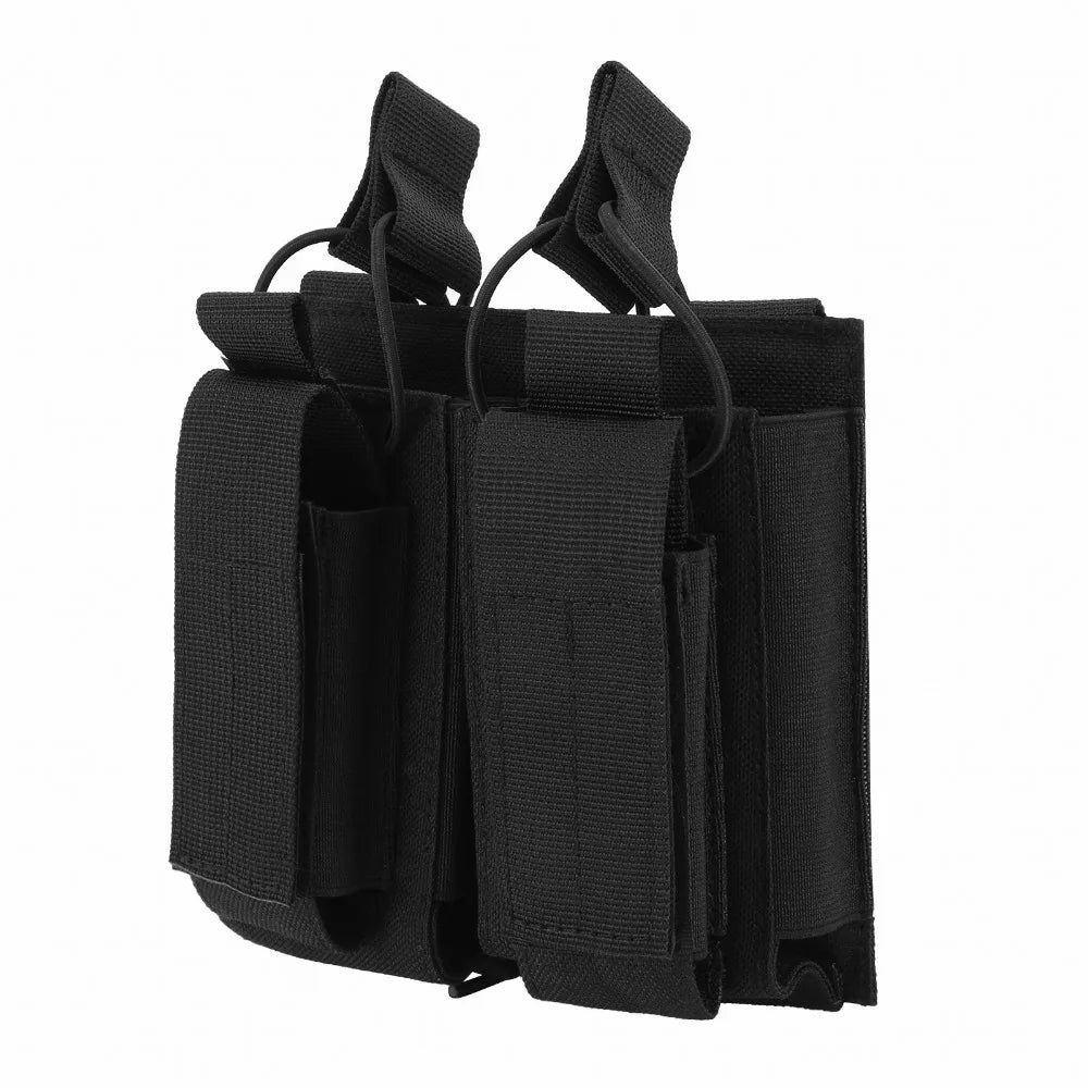 1000D Tactical Double/Triple Mag Pouch Molle Open-Top Triple Magazine Pouch Rifle Carrier Holster for M4 M14 M16 AK