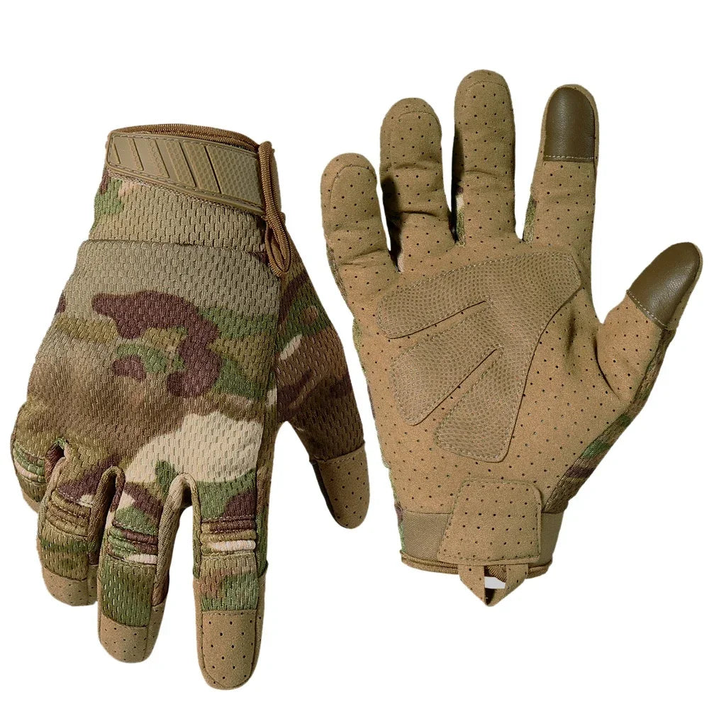 Camo Touch Screen Tactical Gloves Outdoor Hunting Shooting Sports Cycling Combat Airsoft Hiking Camping Bike Non-slip Equipment