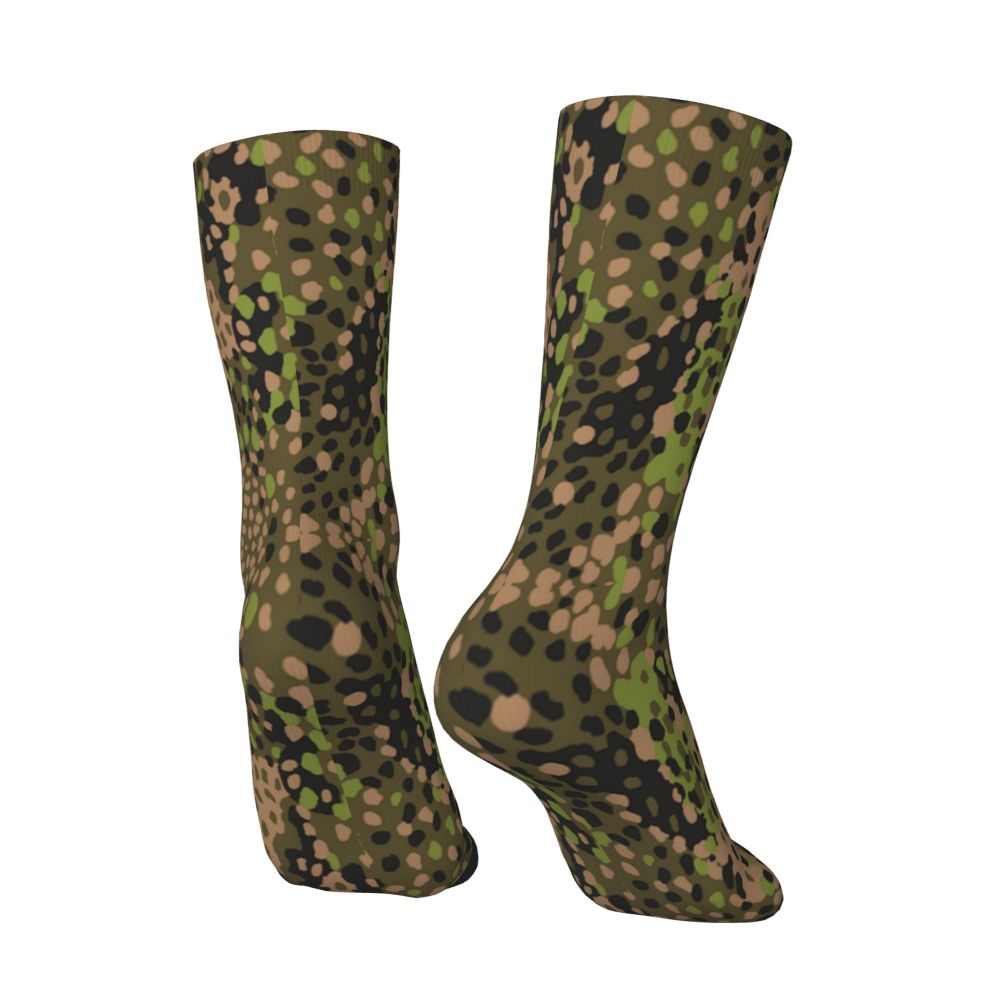 Camo Style Black Military Camouflage Dress Socks Men Women Warm Funny Novelty Crew Socks