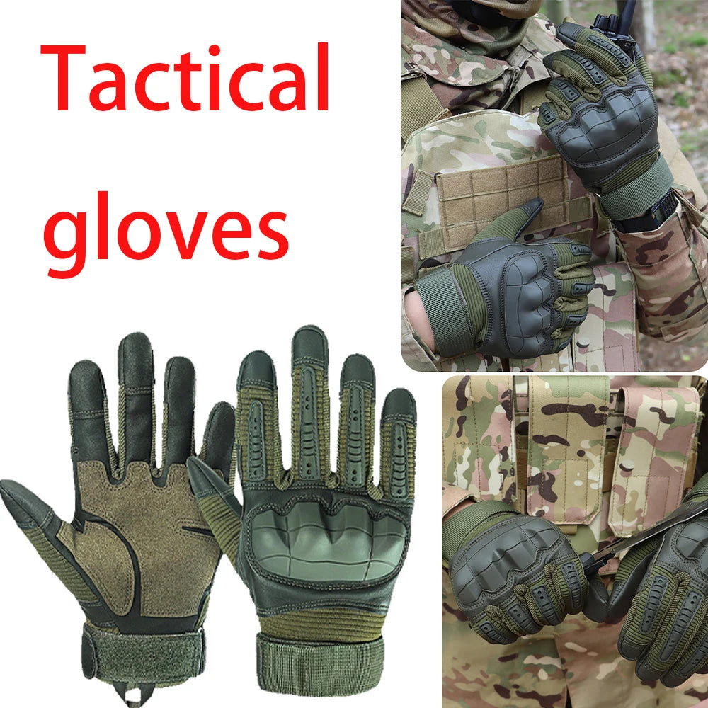 Hunting Riding Tactical Gloves Sport Military Training Non-slip Workout Fitness Gloves  Climbing Paintball Shooting For Men