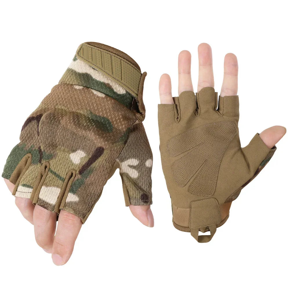 Camo Touch Screen Tactical Gloves Outdoor Hunting Shooting Sports Cycling Combat Airsoft Hiking Camping Bike Non-slip Equipment