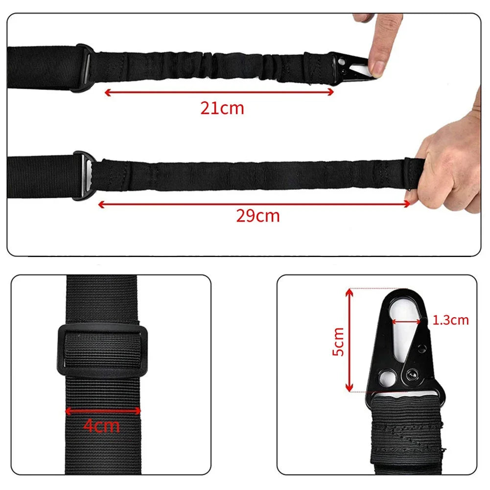 Tactical 1/2/3 Point Sling Shoulder Strap Outdoor Rifle Sling Shoulder Strap Metal Buckle Belt Hunting Accessories Tactical Gear