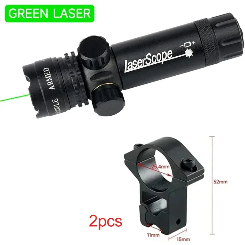 Red/Green Laser Dot Aiming Laser Lamp Can Be Installed with Flashlight Outdoor Aluminum Alloy Professional Telescope Appliances