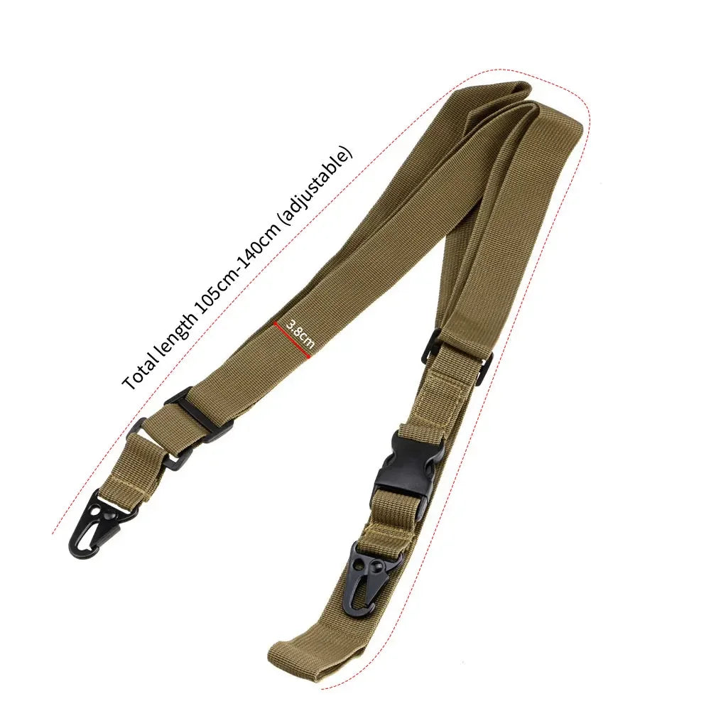 Tactical 1/2/3 Point Sling Shoulder Strap Outdoor Rifle Sling Shoulder Strap Metal Buckle Belt Hunting Accessories Tactical Gear