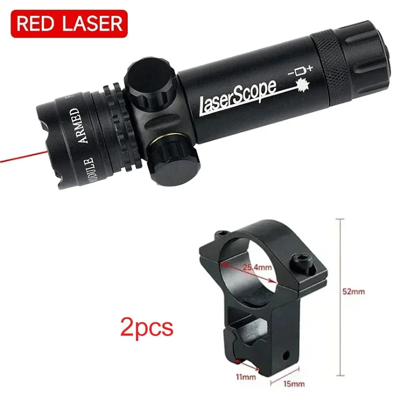 Red/Green Laser Dot Aiming Laser Lamp Can Be Installed with Flashlight Outdoor Aluminum Alloy Professional Telescope Appliances