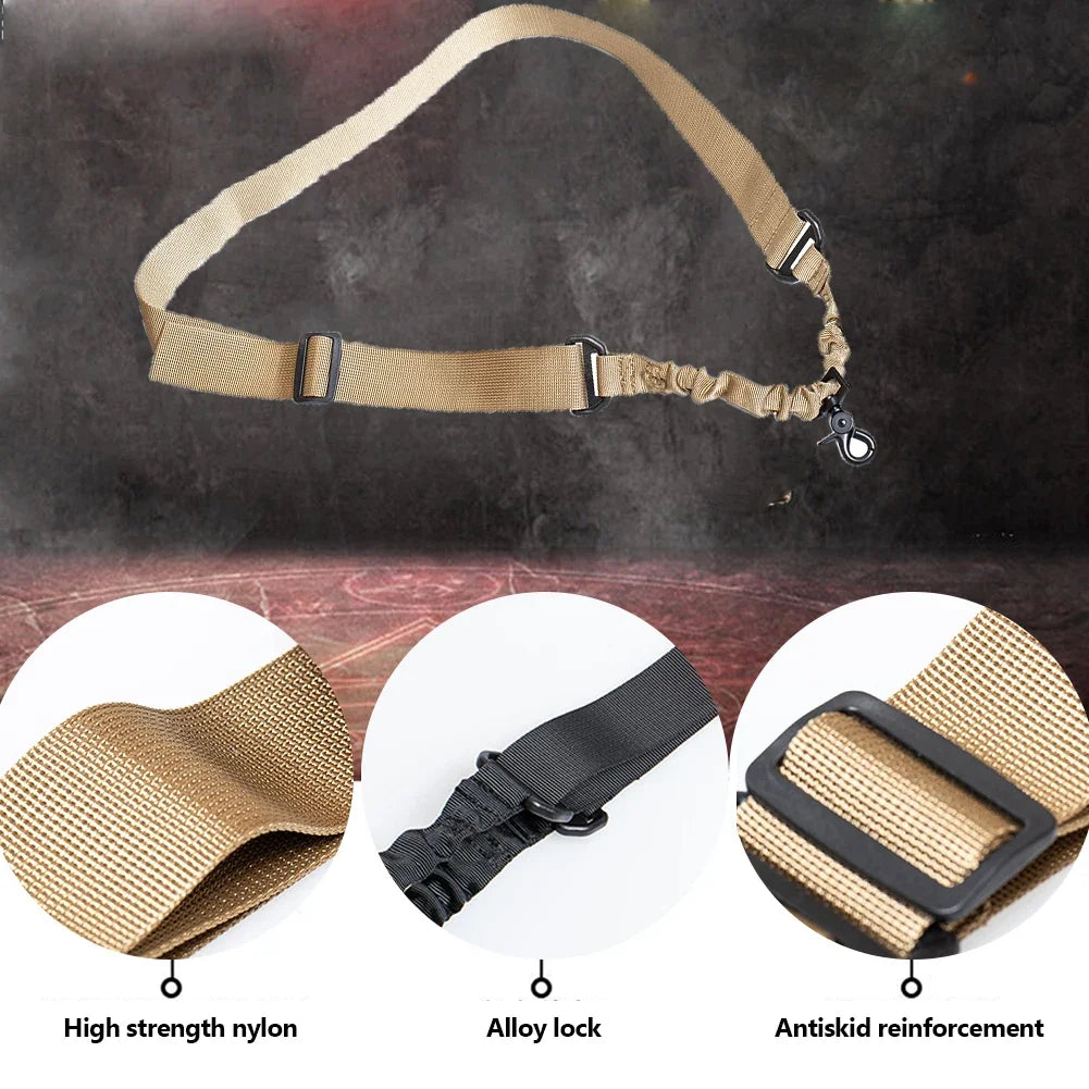 Tactical 1/2/3 Point Sling Shoulder Strap Outdoor Rifle Sling Shoulder Strap Metal Buckle Belt Hunting Accessories Tactical Gear