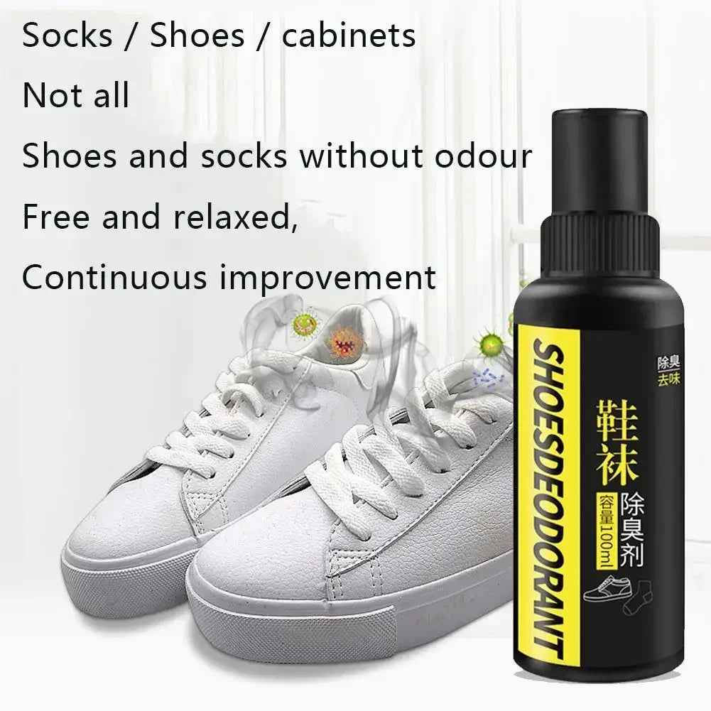 Socks Shoes Deodorant Spray Socks Odor Remover Spray Refresh Antiperspirant Foot Sweat Odor Remover 100ML Personal Health Care