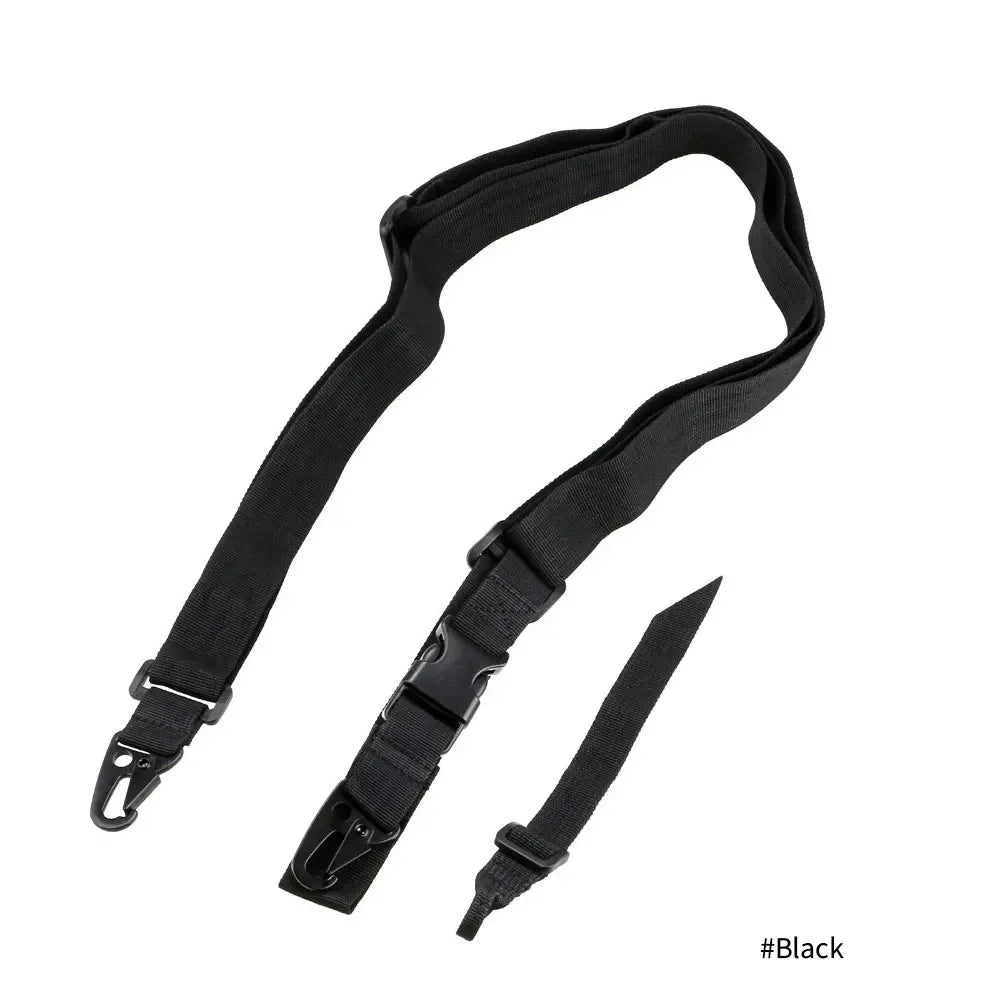 Tactical 1/2/3 Point Sling Shoulder Strap Outdoor Rifle Sling Shoulder Strap Metal Buckle Belt Hunting Accessories Tactical Gear