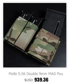 Tactical Single 5.56 Magazine Pouch KYWI Kydex Wedge Insert with MOLLE Malice Clip AR 15 M4 Airsoft Gear Combat Belt Accessories