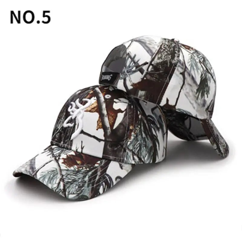 Junsenda Camo Baseball Hats Fishing Ca ps Men Outdoor Hunting Camouflage Jungle Hat Airsoft Tactical Hiking Casquette Hats