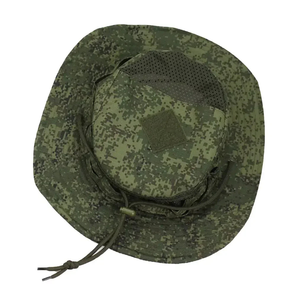 Men's Panama Hat Bucket Hat Tactical Sunscreen Camouflage Outdoor Travel Climbing Fishing Caps Training Beach Men's Hiking Hat