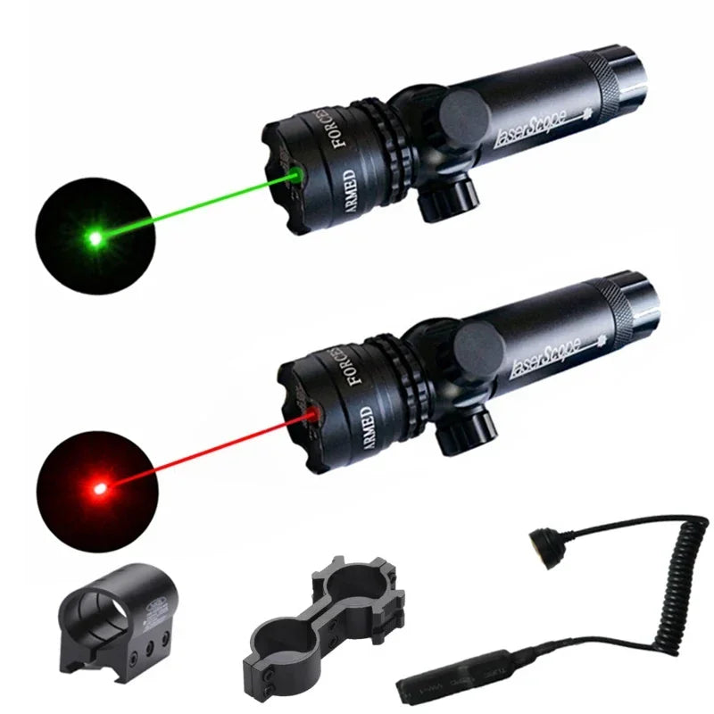 Red/Green Laser Dot Aiming Laser Lamp Can Be Installed with Flashlight Outdoor Aluminum Alloy Professional Telescope Appliances