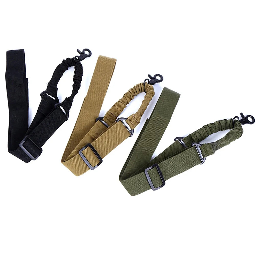 Tactical 1/2/3 Point Sling Shoulder Strap Outdoor Rifle Sling Shoulder Strap Metal Buckle Belt Hunting Accessories Tactical Gear