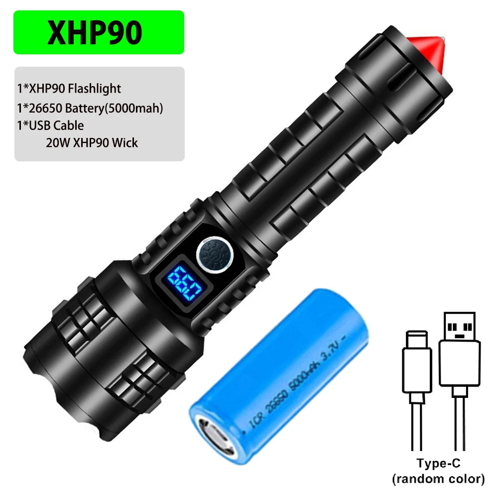 Tactical LED Flashlight - Rechargeable