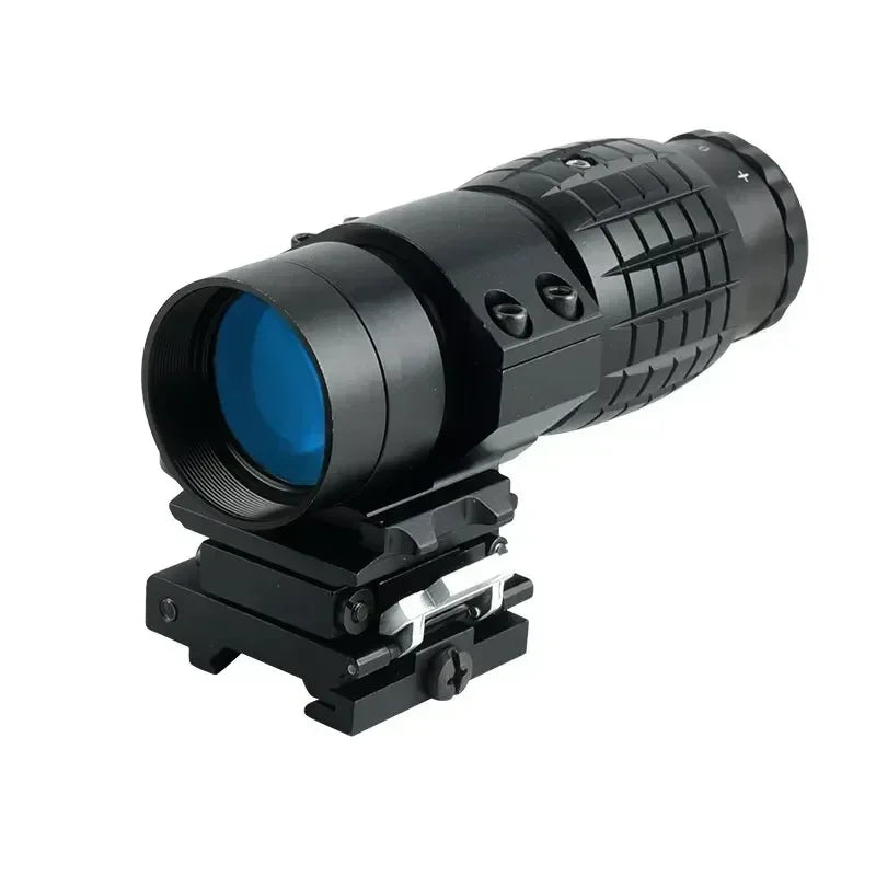 558 Holographic Scope 558+3x Tactical Optics Sights with Flip-up Quick Detachable Red/Green Dot Hunting Airsoft 3x Magnifier