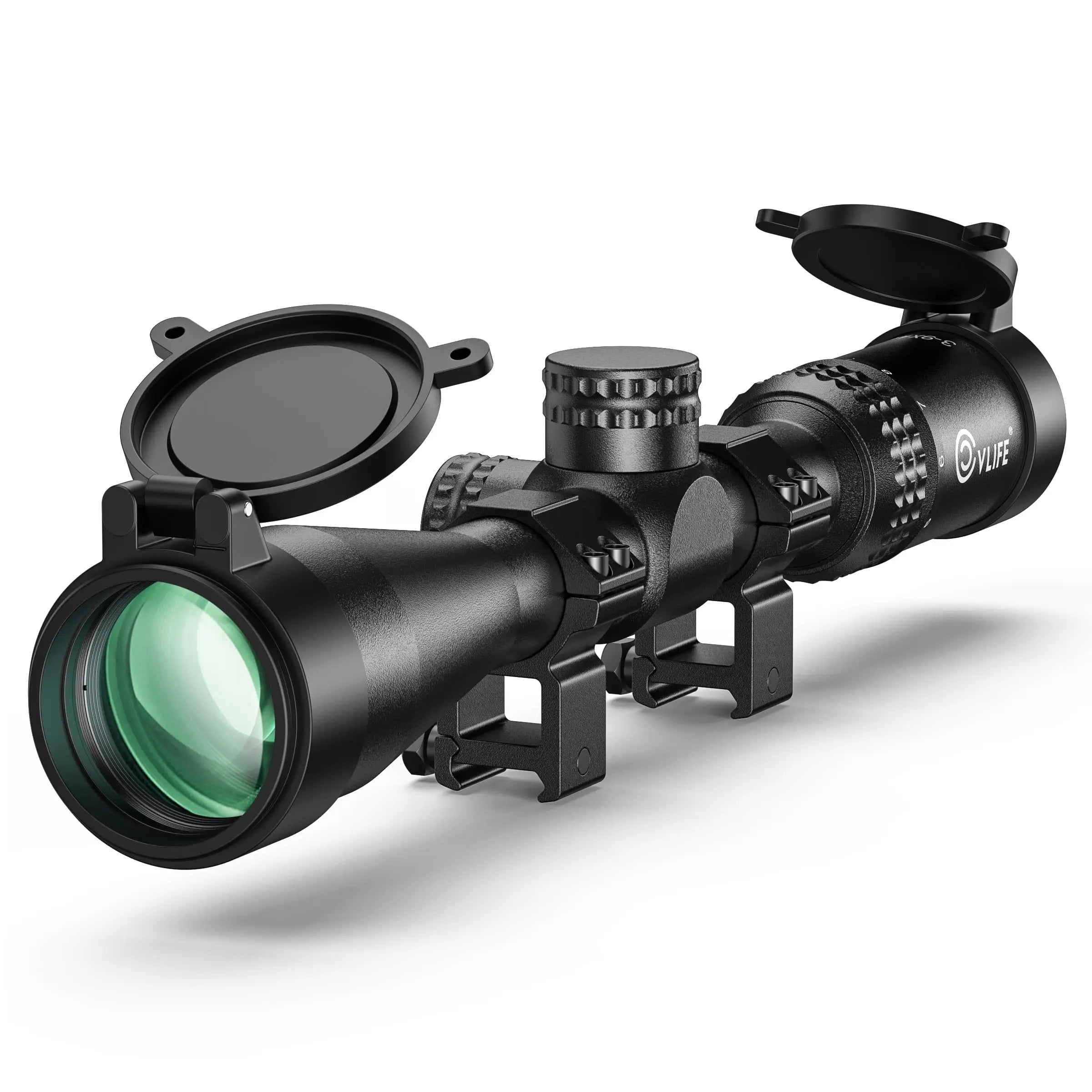 MidTen JackalHowl F02 Rifle Scope 1-inch Tube SFP Rifle Scope with 20mm Rings Second Focal Plane