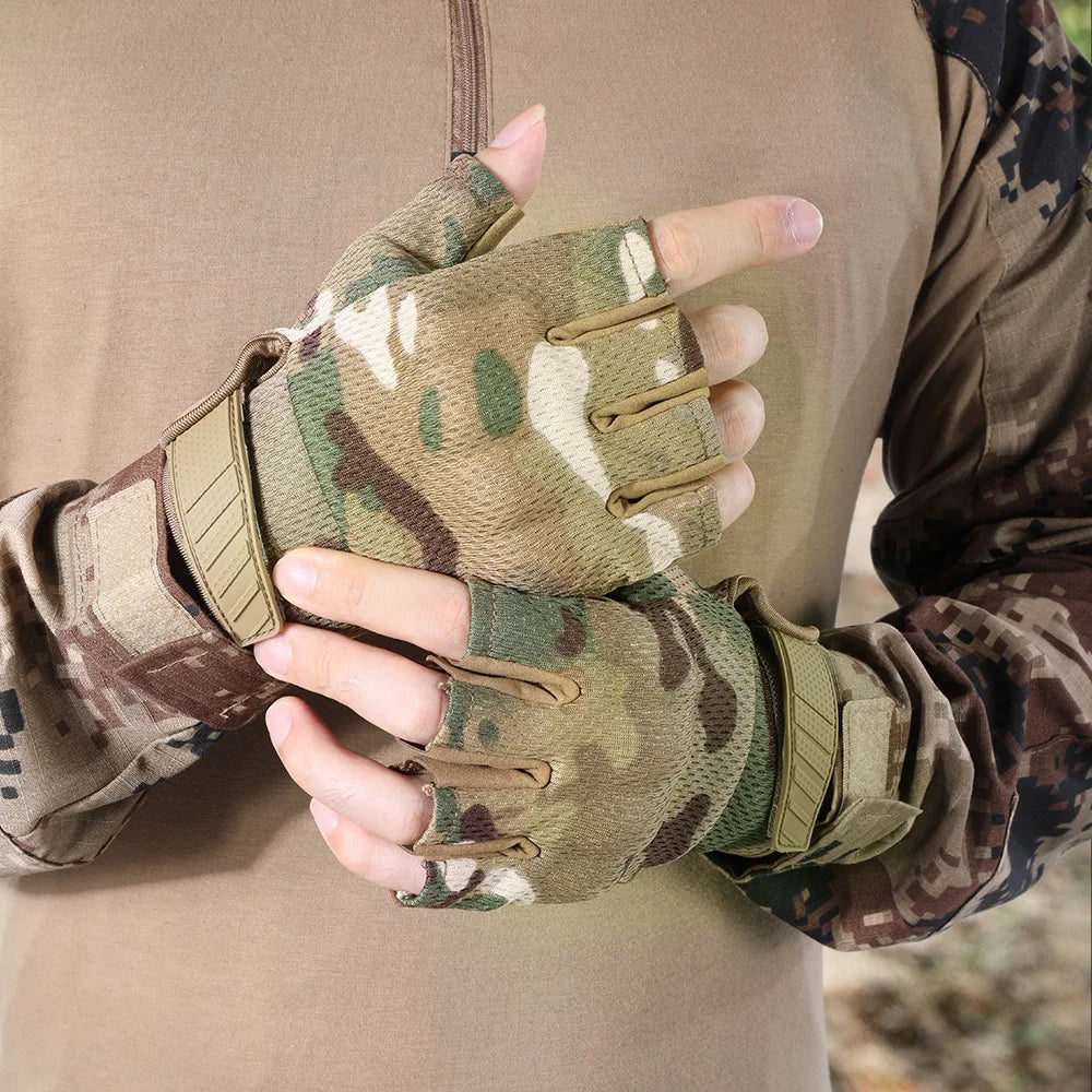 Camo Touch Screen Tactical Gloves Outdoor Hunting Shooting Sports Cycling Combat Airsoft Hiking Camping Bike Non-slip Equipment