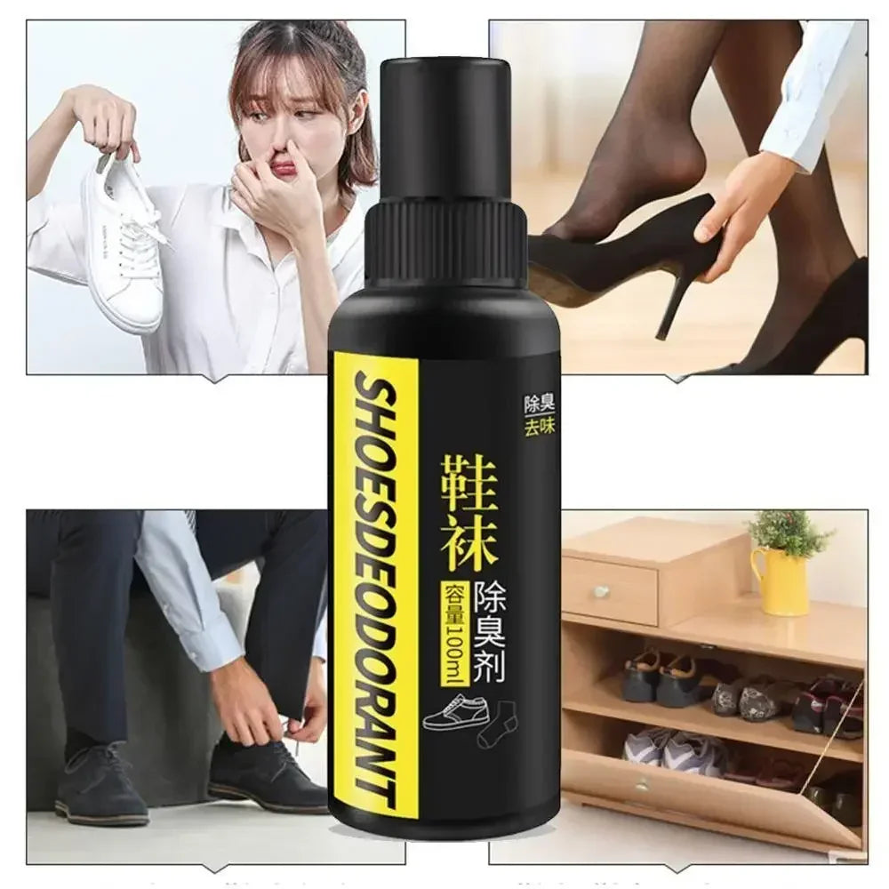 Socks Shoes Deodorant Spray Socks Odor Remover Spray Refresh Antiperspirant Foot Sweat Odor Remover 100ML Personal Health Care