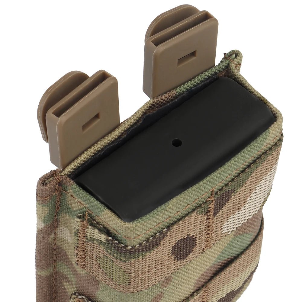 Tactical Single 5.56 Magazine Pouch KYWI Kydex Wedge Insert with MOLLE Malice Clip AR 15 M4 Airsoft Gear Combat Belt Accessories