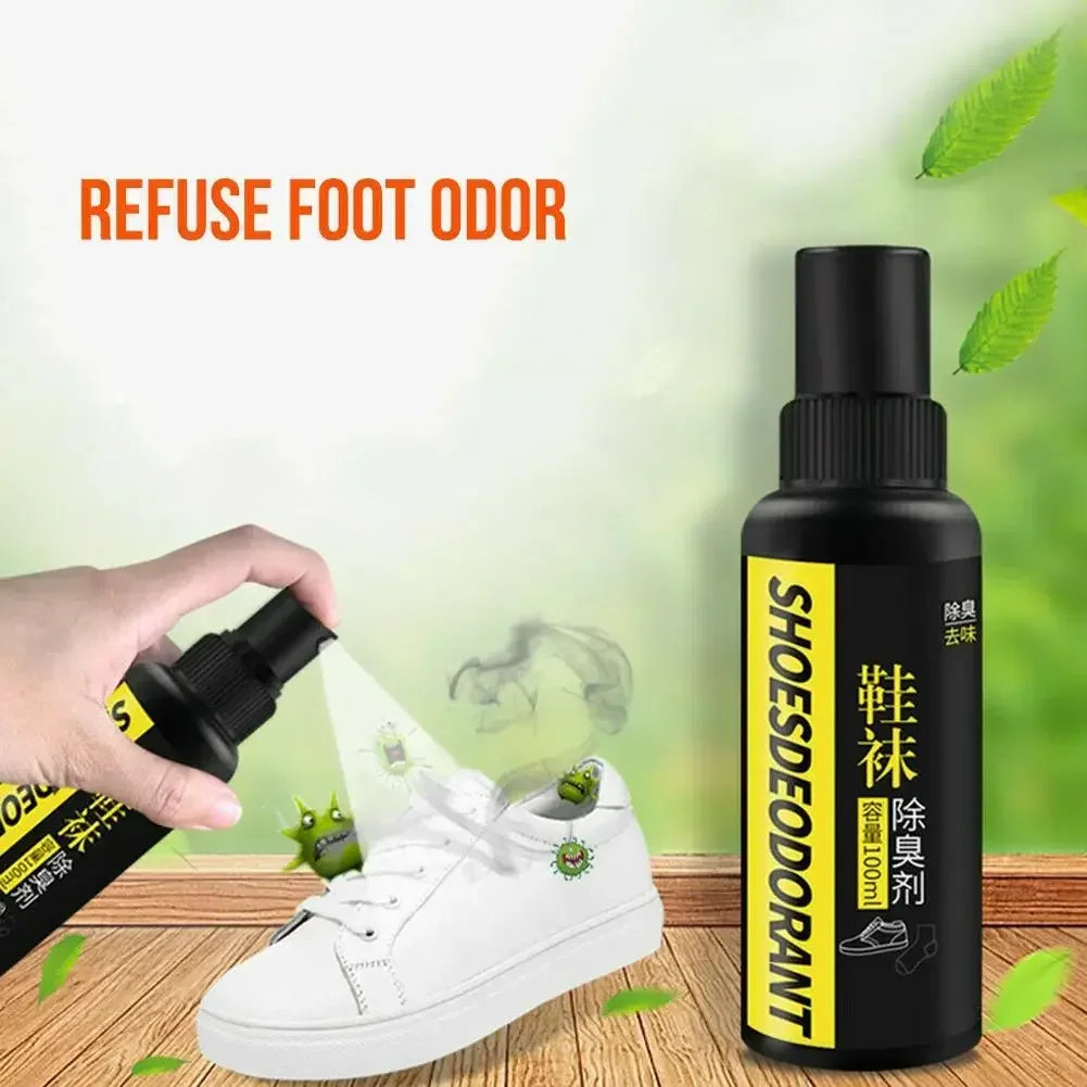 Socks Shoes Deodorant Spray Socks Odor Remover Spray Refresh Antiperspirant Foot Sweat Odor Remover 100ML Personal Health Care