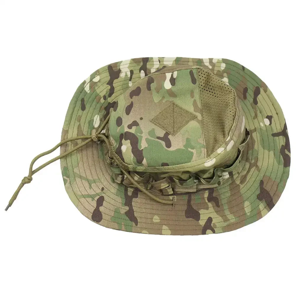 Men's Panama Hat Bucket Hat Tactical Sunscreen Camouflage Outdoor Travel Climbing Fishing Caps Training Beach Men's Hiking Hat