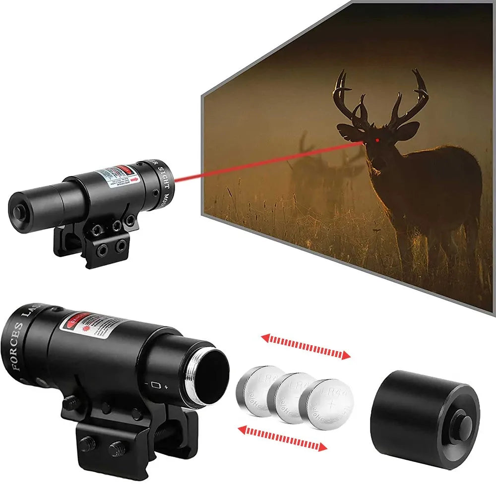 Adjustable Dot Laser Sight Compact Hunting Shooting Red/Green Laser Sights for 20mm Picatinny/Weaver or 11mm Dovetail Rail