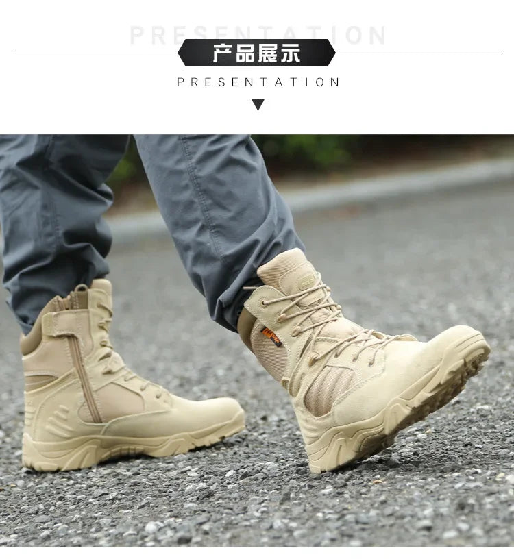 New lightweight Delta high top combat boots tactical boots hiking shoes Special Force outdoor wear-resistant desert boots winter