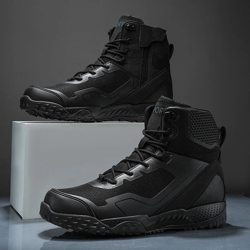 New Men Tactical Boots Waterproof Outdoor Casual Ankle Man Boot Desert Climbing Hunting Work Safety Hiking Male Shoes