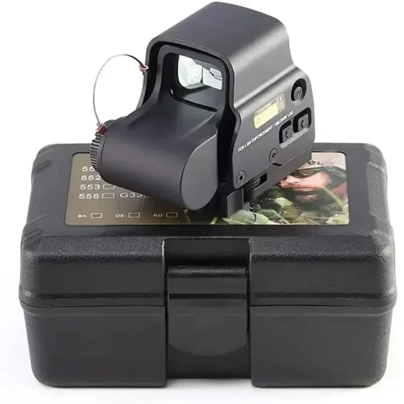 558 Holographic Scope 558+3x Tactical Optics Sights with Flip-up Quick Detachable Red/Green Dot Hunting Airsoft 3x Magnifier