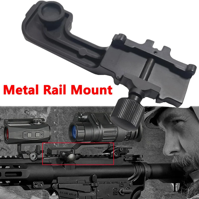 Tactical Aluminum Alloy 20mm Picatinny Rail NVG Mount Fit Pvs 14 Pulsar GS 1X20 Night Vision Rifle Scope for Hunting Accessory