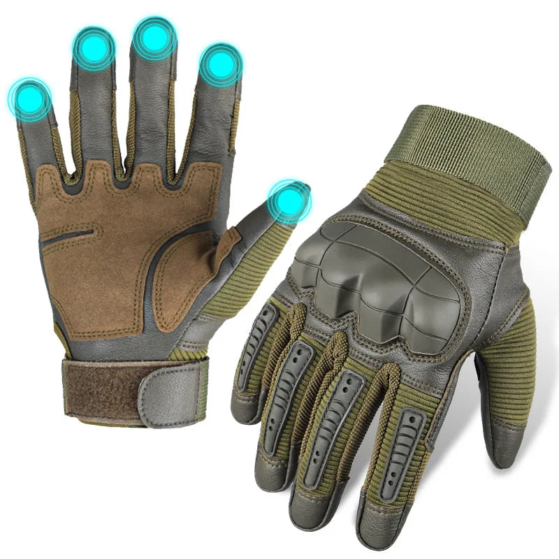 Hunting Riding Tactical Gloves Sport Military Training Non-slip Workout Fitness Gloves  Climbing Paintball Shooting For Men