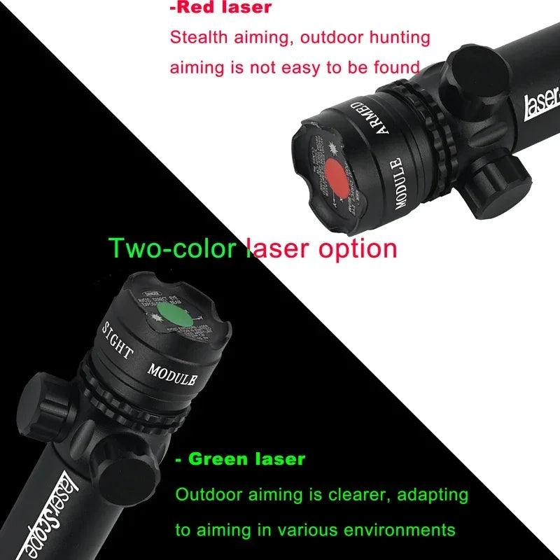 Red/Green Laser Dot Aiming Laser Lamp Can Be Installed with Flashlight Outdoor Aluminum Alloy Professional Telescope Appliances