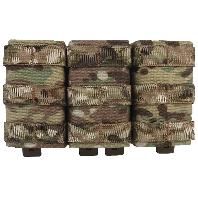 ERQYGRA Tactical Hunting Holsters Fast 7.62 Triple Mag Molle Pouch Long Bag Pistol Magazine Paintball Airsoft System Accessories