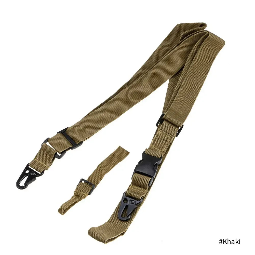 Tactical 1/2/3 Point Sling Shoulder Strap Outdoor Rifle Sling Shoulder Strap Metal Buckle Belt Hunting Accessories Tactical Gear