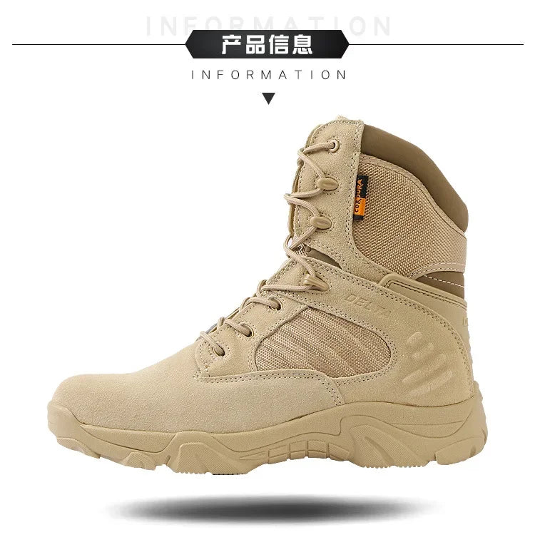 New lightweight Delta high top combat boots tactical boots hiking shoes Special Force outdoor wear-resistant desert boots winter