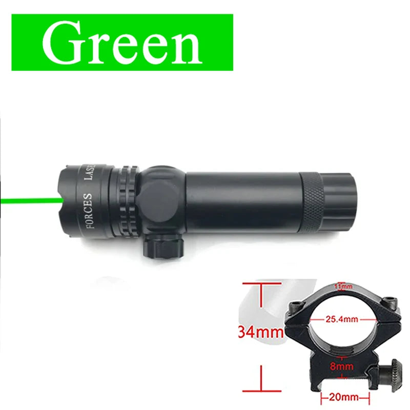 Red/Green Laser Dot Aiming Laser Lamp Can Be Installed with Flashlight Outdoor Aluminum Alloy Professional Telescope Appliances