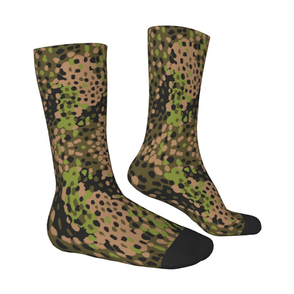 Camo Style Black Military Camouflage Dress Socks Men Women Warm Funny Novelty Crew Socks