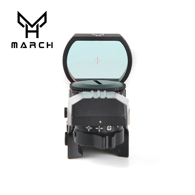 March1X22X33 Reflex Red Dot 11/20mm 4 Reticle Rail Riflescope Hunting Optics Holographic Red Dot Sight Tactical Scope Collimator