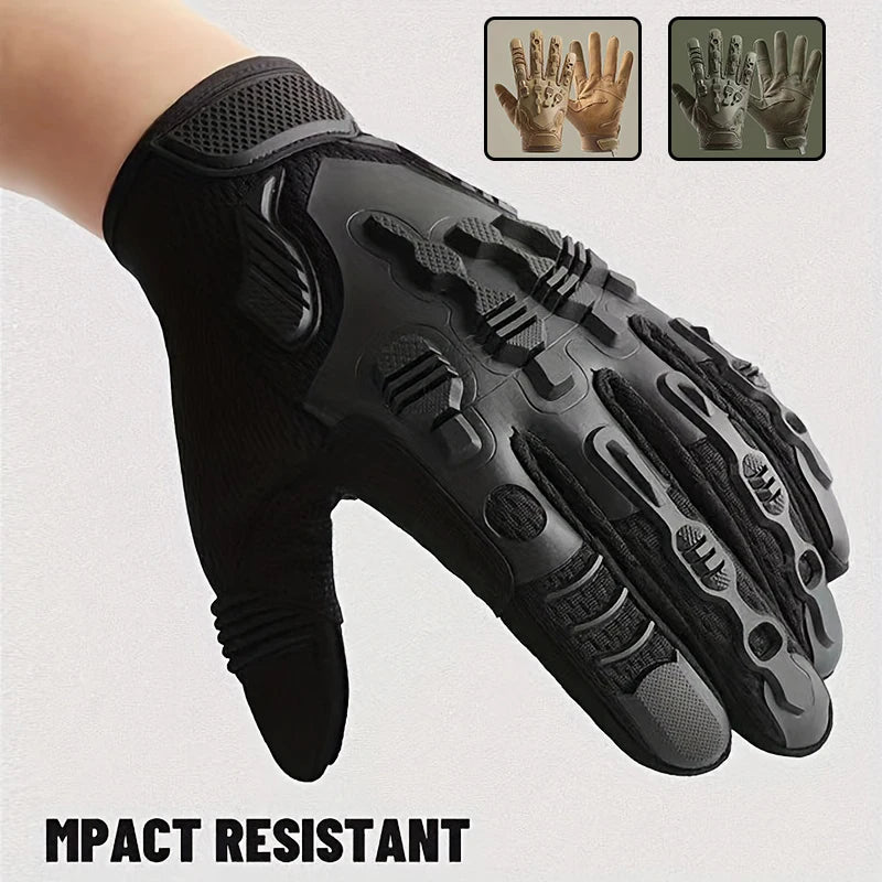 Multicam Tactical Gloves Non-Slip Wear-Resistant and Durable Outdoor Hunting Hiking Climbing Sports Combat Anti-skid Cycling