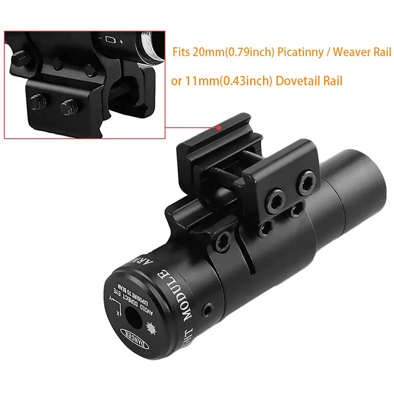 Adjustable Dot Laser Sight Compact Hunting Shooting Red/Green Laser Sights for 20mm Picatinny/Weaver or 11mm Dovetail Rail