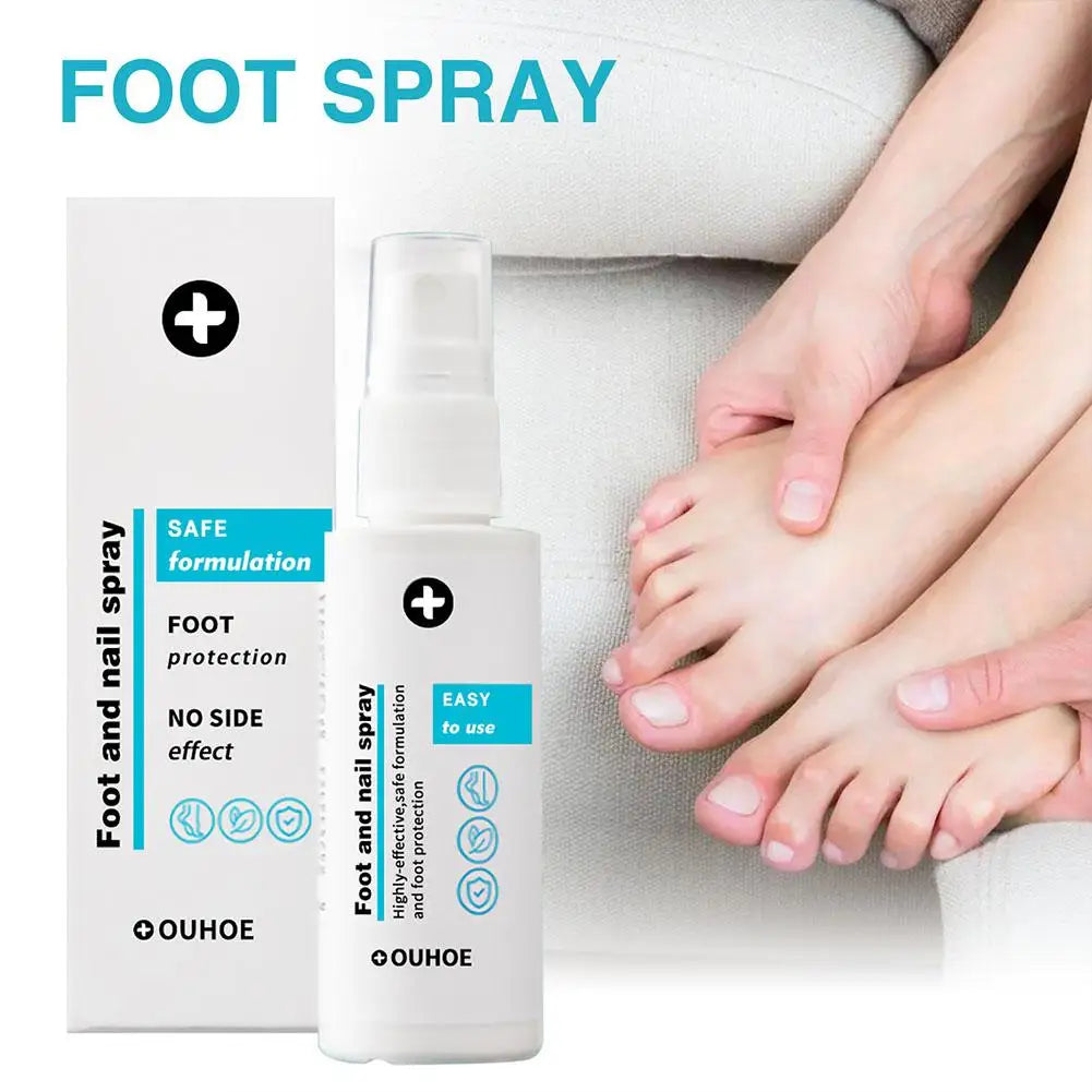 30ml Foot Care Spray Natural Deodorizing Spray Anti Drying Crack Foot Care Tool nail care spray