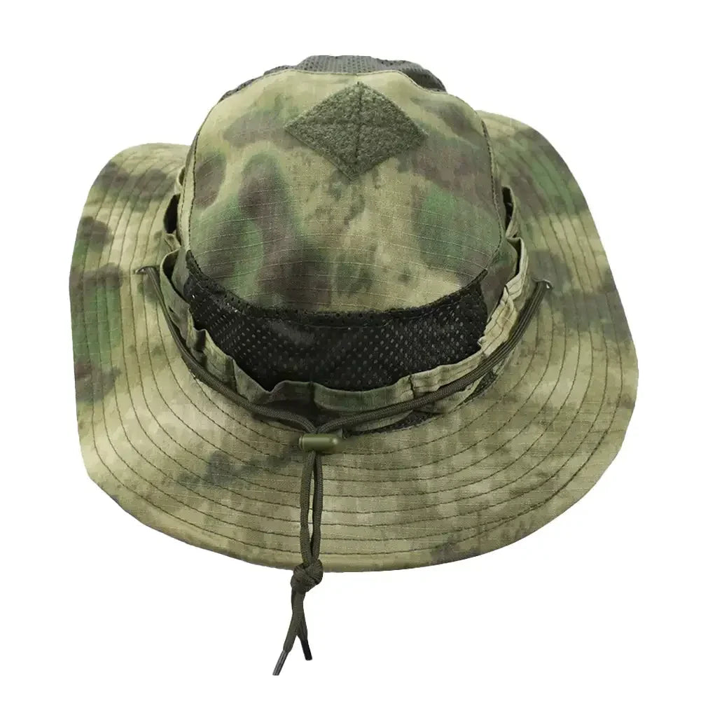 Men's Panama Hat Bucket Hat Tactical Sunscreen Camouflage Outdoor Travel Climbing Fishing Caps Training Beach Men's Hiking Hat