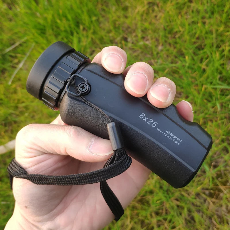 Powerful Mini 8X25 10X25 Monocular Telescope HD Portable IPX7 Waterproof SMC Coated Outdoor Pocket Compact Binocular For Tourism