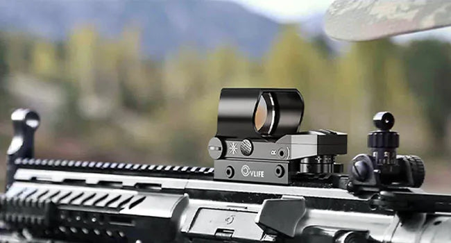 MidTen Rifle Scope Hunting 1x28x40 Red Dot Sight 4 Adjustable Reticles 20mm Picatinny Rail Optics Absolute Co-Witness